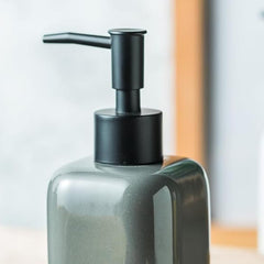 Kuber Industries Liquid Soap Dispenser | Handwash Soap Dispenser | Soap Dispenser for Wash Basin | Shampoo Dispenser Bottle | Bathroom Dispenser Bottle | 300 ML | Gray
