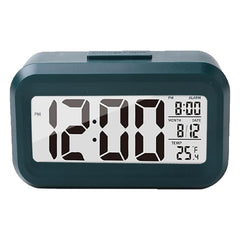 Kuber Industries ABS Battery Oprated Loud Digital Alarm Clock|Desk, Table Clock|Alarm Clock for Heavy Sleepers-Pack of 6 (Green)