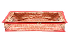 Kuber Industries Carry Design 3" inch Tranasparent PVC Single Saree Cover- Pack of 4 (Maroon)-HS_38_KUBMART21576