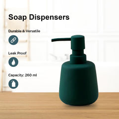 Kuber Industries Liquid Soap Dispenser | Handwash Soap Dispenser | Soap Dispenser for Wash Basin| Bathroom Dispenser Bottle | 15 Piece | Pack of 5 | 260 ml | JY00159PK | Pink