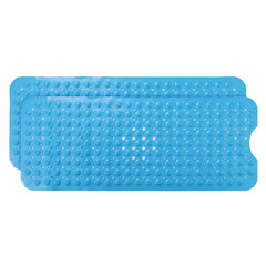 Kuber Industries Bath Mat | PVC Bathroom Mat | Shower Bath Mat | Floor Tub Mat | Bathroom Mud Mat | Anti-Skid Shower Bathroom Mat | M-YSD-40B |Pack of 2| Dark Blue