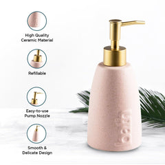 Homestic Liquid Soap Dispenser | Handwash Soap Dispenser | Soap Dispenser for Wash Basin | Shampoo Dispenser Bottle | Bathroom Dispenser Bottle | ZX044GN | 320 ml | Green