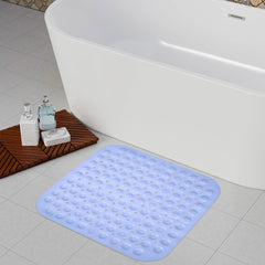 Heart Home Bath Mat | PVC Bathroom Mat | Shower Bath Mat | Square Bath Tub Mat | Foot Massager Mat | Anti-Skid Floor Mat | Shower Mat | Pack of 2 | Multi