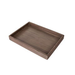 Urbane Home Premium 6 Pc Poly Resin Bathroom Accessories Set - Soap Dish, Towel Tray, Cotton Swab Box, Tissue Box, Tray & Amenity Box | Moisture-Resistant, Non-Fragile, Scratch-Proof | Brown