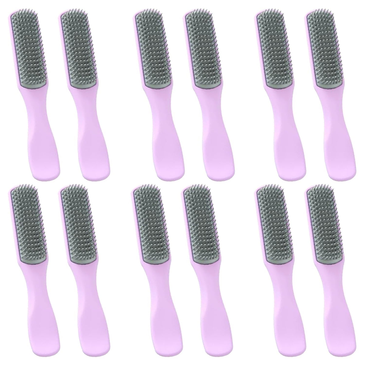 Kuber Industries Hair Brush | Flexible Bristles Brush | Hair Brush with Paddle | Straightens & Detangles Hair Brush | Suitable For All Hair Types | C19-PRUP-S | Small | 12 Piece | Pack of 4 | Purple