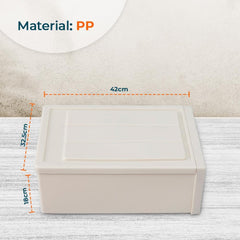 Kuber Industries Large Drawer/Cabinet Box|Plastic Desk Orgnizer|Storage Organizer For Cosmetic, Stationery,Small Items|Pack of 3|Pink|