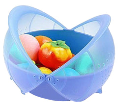 Kuber Industries 3 Piece Plastic Fruit Vegetable Washing Basket Set