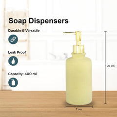Homestic Liquid Soap Dispenser | Handwash Soap Dispenser | Soap Dispenser for Wash Basin | Shampoo Dispenser Bottle | Bathroom Dispenser Bottle | 3 Piece | 400 ml | JY00231BU | Blue