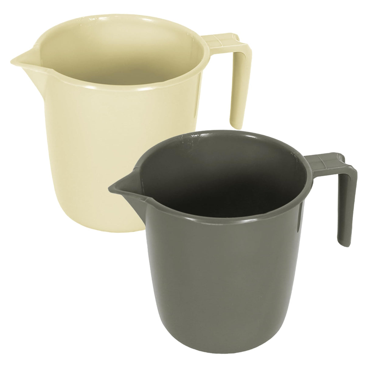 Heart Home Bathroom Mug | Plastic Bath Mug for Bathroom | Bath Mug | Mug for Bathroom | Mug for Toilet | Washroom Jug | 111 Bath Mug | 1 LTR | Pack of 2 | Multi