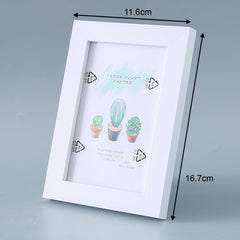 Kuber Industries Photo Frame For Home Décor|Use Horizontal & Vertical|Crystal Clear Glass|Perfect For Home, Office And Shop "11.6x16.7CM"-Pack of 5 (White)