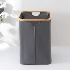 Kuber Industries Laundry Basket For Clothes|Foldable Laundry Hamper|Basket For Toys, Dirty clothes, Storage "45 LTR" (Grey)
