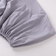 Kuber Industries Double Bed Mattress ProtectorBed Protecter With Elastic "150x200" CM-Pack of 5 (Grey)