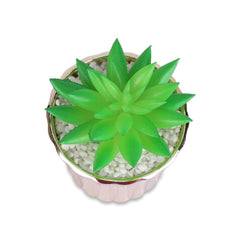 Kuber Industries Artificial Plants for Home D?cor|Natural Looking Indoor Fake Plants with Pot|Artificial Flowers for Decoration-Pack of 6 (Green)