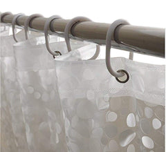 Kuber Industries PVC PVC Shower/AC Curtain|Water Proof Transparent Curtain|Eyelet Rings|Size Long Door 9 Feet (White)