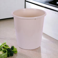 Heart Home Plastic Open Dustbin, Trash Bin, Garbage Bin, Waste Bin, 5Ltr.- Pack of 4 (Black & Pink)-47HH01068