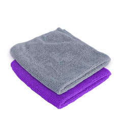 Kuber Industries Microber Cleaning Cloth (40cmX60cm) 400 GSM - Super Absorbent, Quick-Dry, Lint & Scratch Free | Multipurpose Wash Cloth for Kitchen, Window, Cars, SS | Grey-Purple (Pack of 2)