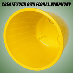Heart Home Flower Pot | Flower Pots for Indoor & Outdoor | Plastic Pot for Gardening | Planter for Flower | Balcony Flower Pot with Drain Holes | Duro Flower Pot | 6 Inch | Pack of 6 | Multi