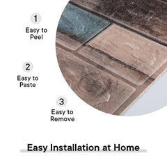 Kuber Industries Foam Brick Pattern 3D Wallpaper for Walls|Soft PE Foam| Easy to Peel, Stick & Remove DIY Wallpaper|Suitable on All Walls|Pack of 2 Sheets, 70 cm X 77 cm