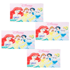 Kuber Industries Disney Princess Microfiber Soft Kids Bath Towel-Pack of 4 (Multi)