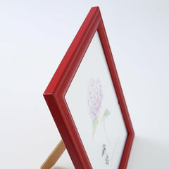 Kuber Industries Photo Frame For Home Décor|Use Horizontal & Vertical|Crystal Clear Glass|Perfect For Home, Office And Shop "16.7x21.8CM"-Pack of 5 (Red)