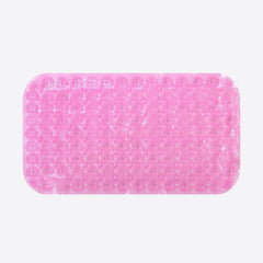 Kuber Industries Bath Mat | PVC Bathroom Mat | Shower Bath Mat | Floor Tub Mat | Foot Massager Mat | Anti-Skid Shower Bathroom Mat | B-01C | Pink