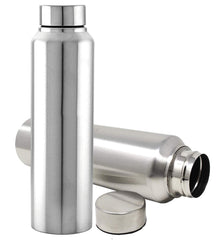 Kuber Industries Eagle Stainless Steel 2 Pieces Fridge Water Bottle/Refrigerator Bottle/Thunder, 1000 ML (Silver)-CTKTC43554