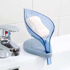 Homestic Pack of 6 Leaf Shaped Soap Case|Leakproof Travel Soap Box Case Holder|Plastic Kitchen Sink Self Draining Soap (Assorted)