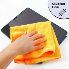 Kuber Industries Multi Utility Microfiber Duster For Home Cleaning| Microfiber Cloth For Laptop Cleaning, Car Cleaning & Other|Lint & Scratch Free|Multi Colour |JB4041| Set Of 5|Multicolor (Pack Of 3)