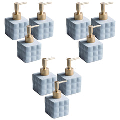 Kuber Industries Liquid Soap Dispenser | Handwash Soap Dispenser | Soap Dispenser for Wash Basin | Shampoo Dispenser Bottle | Bathroom Dispenser Bottle | 9 Piece | Pack of 3 | ZX043GY | 220 ml | Gray