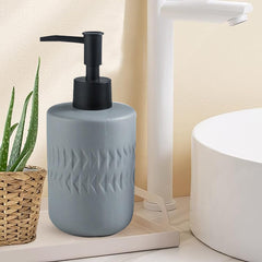 Kuber Industries Liquid Soap Dispenser | Handwash Soap Dispenser | Soap Dispenser for Wash Basin | Shampoo Dispenser Bottle | Bathroom Dispenser Bottle | 250 ML | Gray