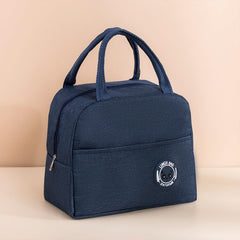 Heart Home Lunch Bag | Lunch Bag for Office | Lunch Bag for College | Reusable Lunch Bag | Lunch Bag for Adults | Tiffin Lunch Bag with Handle | Plain | LYN12-GRY | Grey