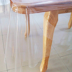 Kuber Industries Center Table Cover | PVC Silver Lace Stone Print Center Table Cover | Center Table Cover for Living Room | Hall | CTC | 40x60 | Transparent