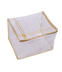 Kuber Industries Heavy 4 Piece Transparent Shirt and Saree Cover Set