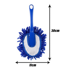 Kuber Industries Flexible Microfiber Car Cleaning Brush & Dusting Brush for Home Cleaning | Soft Bristled Cleaning Tool, Sofa Brush & Dust Remover for Home/Office Use | Royal Blue