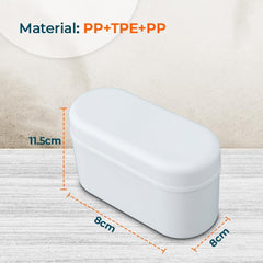 Kuber Industries Set of 8 Round Popsicle Mould|Reusable Ice Tray For Kulfi, Candy|Pack of 2| White