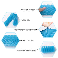 Kuber Industries Keyboard Wrist Pad | Mouse Wrist Pad | Non-Slip Bottom Wrist Pad | Relieve Wrist Pain and Fatigue | Ideal for Typing and Gaming | T-D002 | Pack of 4 | Blue