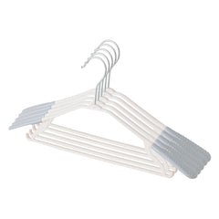 Kuber IndustriesPP Cloth Hanger Set of 20 with Zinc Plated Steel Hook (Grey)