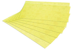 Kuber Industries Circle Design 6 Pieces PVC Refrigerator/Fridge Multipurpose Drawer Mat Set(Yellow)-CTKTC032364