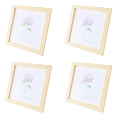 Kuber Industries Photo Frame For Home D?cor|Use Horizontal & Vertical|Crystal Clear Glass|Perfect For Home, Office And Shop "23.3x23.3CM"-Pack of 4 (Natural)