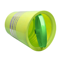 Heart Home Plastic Dustbin, Trashbin, Wastebin For Kitchen, Bathroom, Office Use With Swing Lid, 7 Liter (Green)-47HH0794