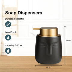 Kuber Industries Liquid Soap Dispenser | Handwash Soap Dispenser | Soap Dispenser for Wash Basin | Shampoo Dispenser Bottle | Bathroom Dispenser Bottle | Pack of 6 | ZX014PK | 350 ml | Pink