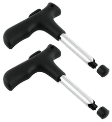 kuber industries Stainless Steel 2 Pieces Coconut Opener Coconut Knife Opener Coconut Opening Fruit Knife Tool (Black)