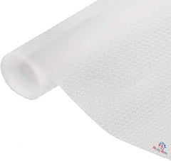Kuber Industries Diamond Textured Anti Slip Mat|Waterproof Shelf Mat Liner Roll|Mat For Kitchen, Drawer & Cabinet|Sheet For Fridge, Bathroom|Easy To Cut 1.5 MTR Roll (White)