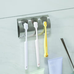 Kuber Industries Stainless Steel Towel Bar Holder|Cabinet Hanger Over Door Kitchen Hook|Holder|ZT-0401-3|Pack of 6|Black