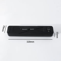 Kuber Industries (Pack of 3) Automatic Vacuum Sealer Machine | Vacuum Packing Machine with 20 pcs Food Bag | Plastic Bag Sealing Machine | Heat Sealer Machine | Black