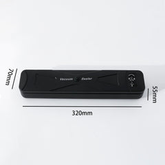 Kuber Industries (Pack of 4) Automatic Vacuum Sealer Machine | Vacuum Packing Machine with 20 pcs Food Bag | Plastic Bag Sealing Machine | Heat Sealer Machine | Black