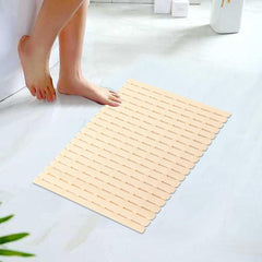 Kuber Industries Bath Mat | PVC Bathroom Mat | Shower Bath Mat | Floor Tub Mat | Bathroom Mud Mat | Anti-Skid Shower Bathroom Mat | JL-01C |Pack of 3| Blue