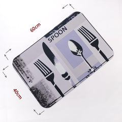 Kuber Industries PVC Kitchen Floor Mat|Anti-Skid Backing|Mats for Kitchen Floor |Easily Washable|Idol for Home, Kitchen Entrance| CF-220812 |Pack of 5| Multi