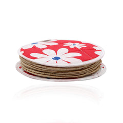 Kuber Industries Cotton 2 Pieces Roti Cover/Chapati Cover/Roti Rumals|1 Pc Top & 1 Pc Bottom (Multicolour)-CTKTC032563