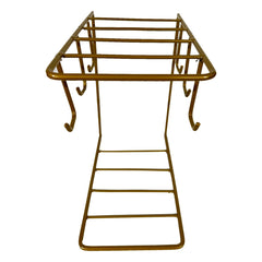 Heart Home Kitchen Stand | Cup & Plate Stand for Kitchen | Coffee and Tea Mug Holder | Plate Stand for Kitchen with 6 Hooks | Organizer for Kitchen | Stand Hanger | Gold